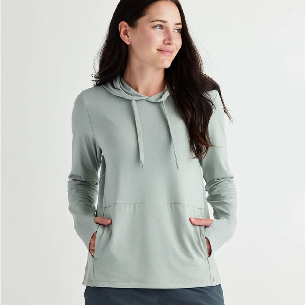Free Fly Apparel Women's Light Sage Pullover Hoodie